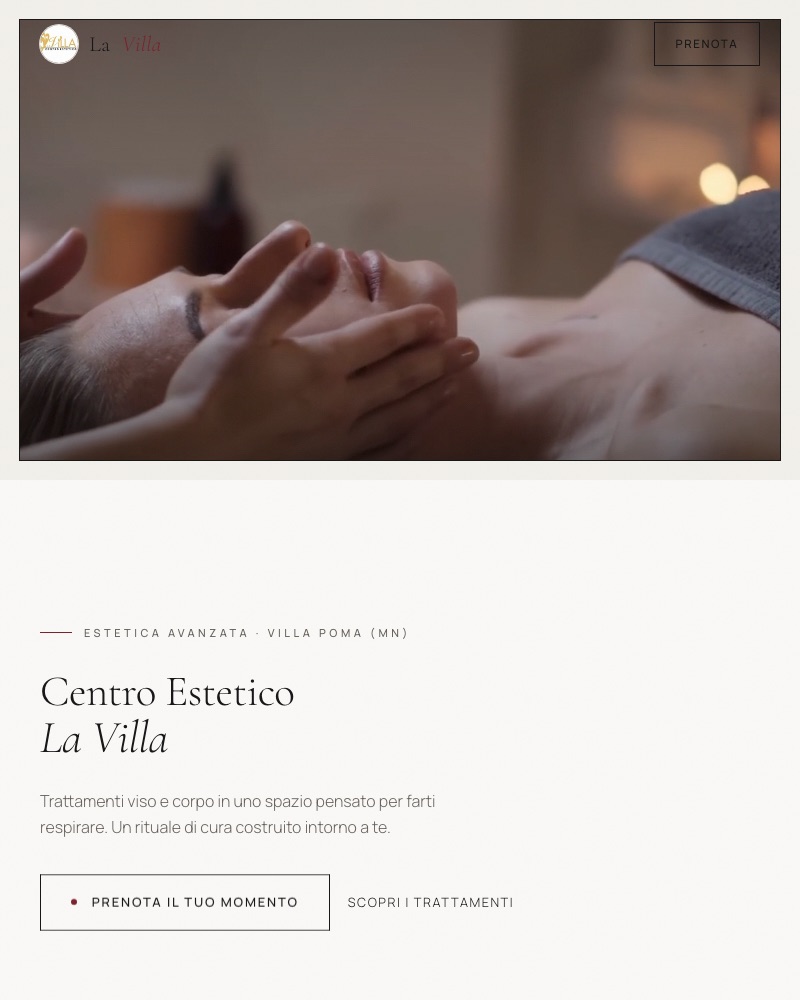 Anteprima della proposta 3, editoriale chiara con video incorniciato
